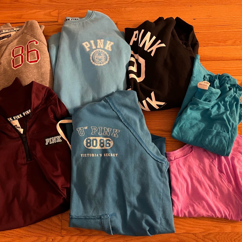 Lot of pink clothes